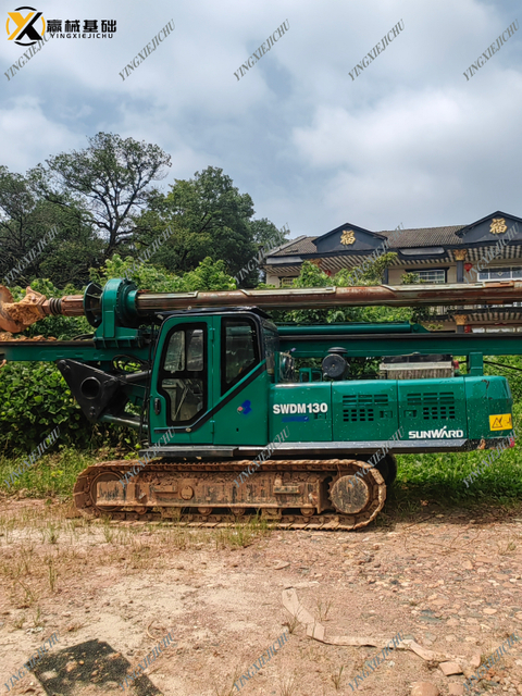 Sunward SWDM130 Reliable Crawler Mounted Rotary Drilling Rig