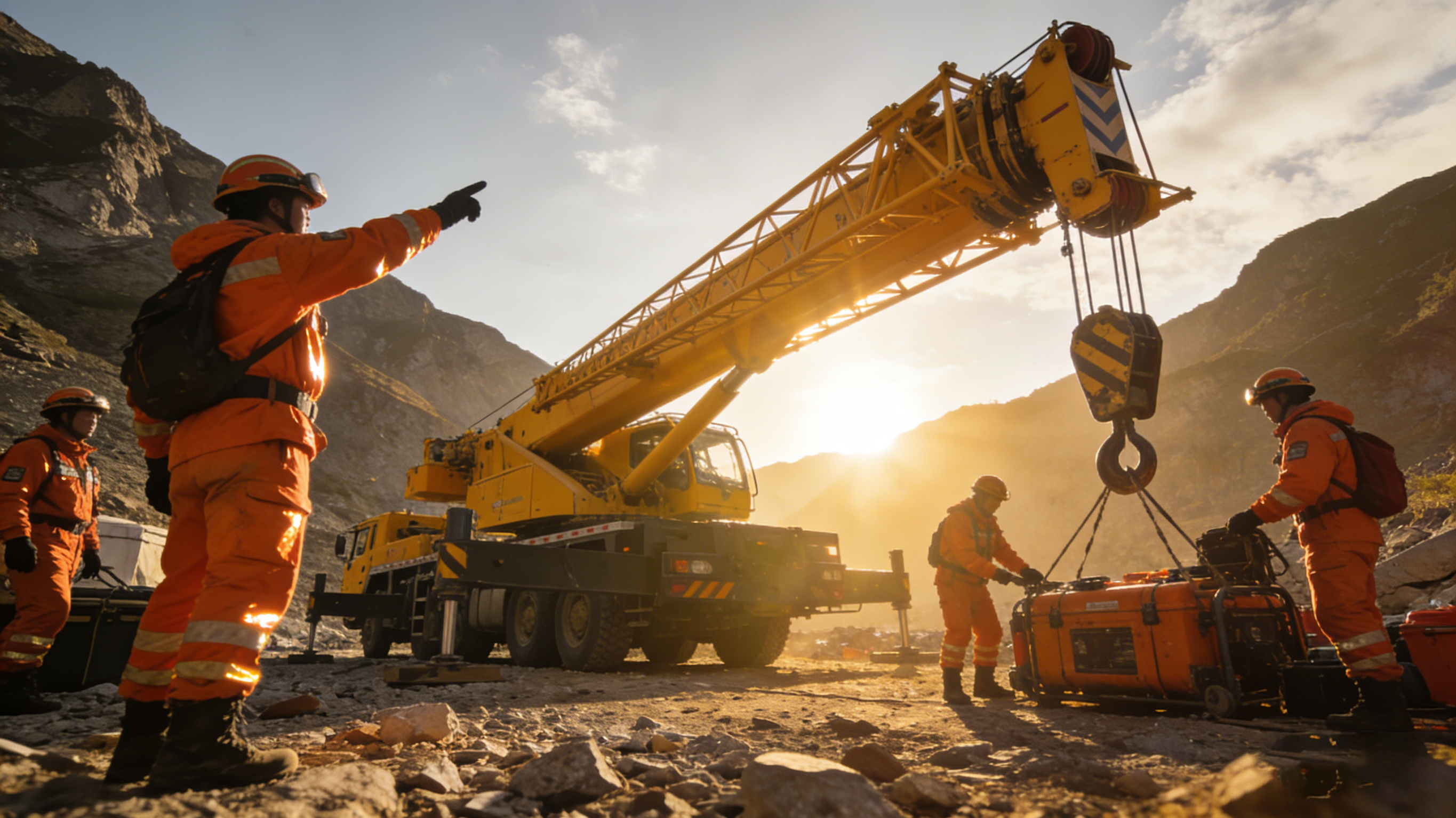 Rapid Deployment And Special Working Condition Operation Techniques of Cranes in Emergency Rescue
