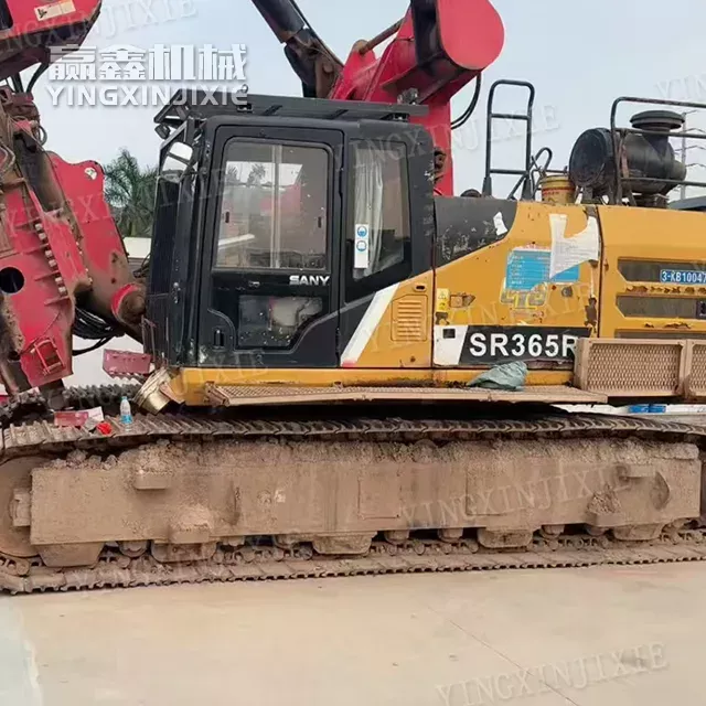 Wide construction scope Stable hole-forming quality sany sr365 Rotary drilling rig