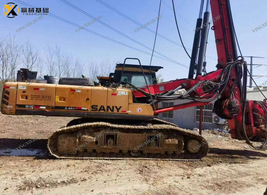 Used rotary drilling construction machine hot sale SANY SR150 Crawler Rotary Drilling Rig