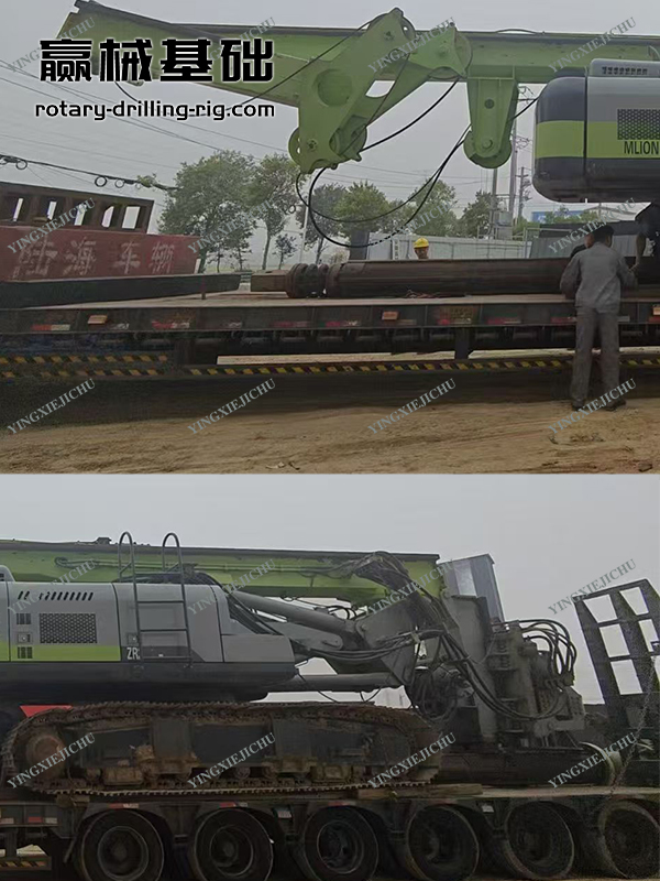 ZR160 Transport poles More stable structure Rotary Drilling Rig
