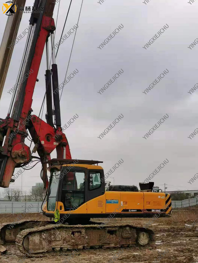 Used rotary drilling quick delivery SANY SR150 Crawler Rotary Drilling Rig