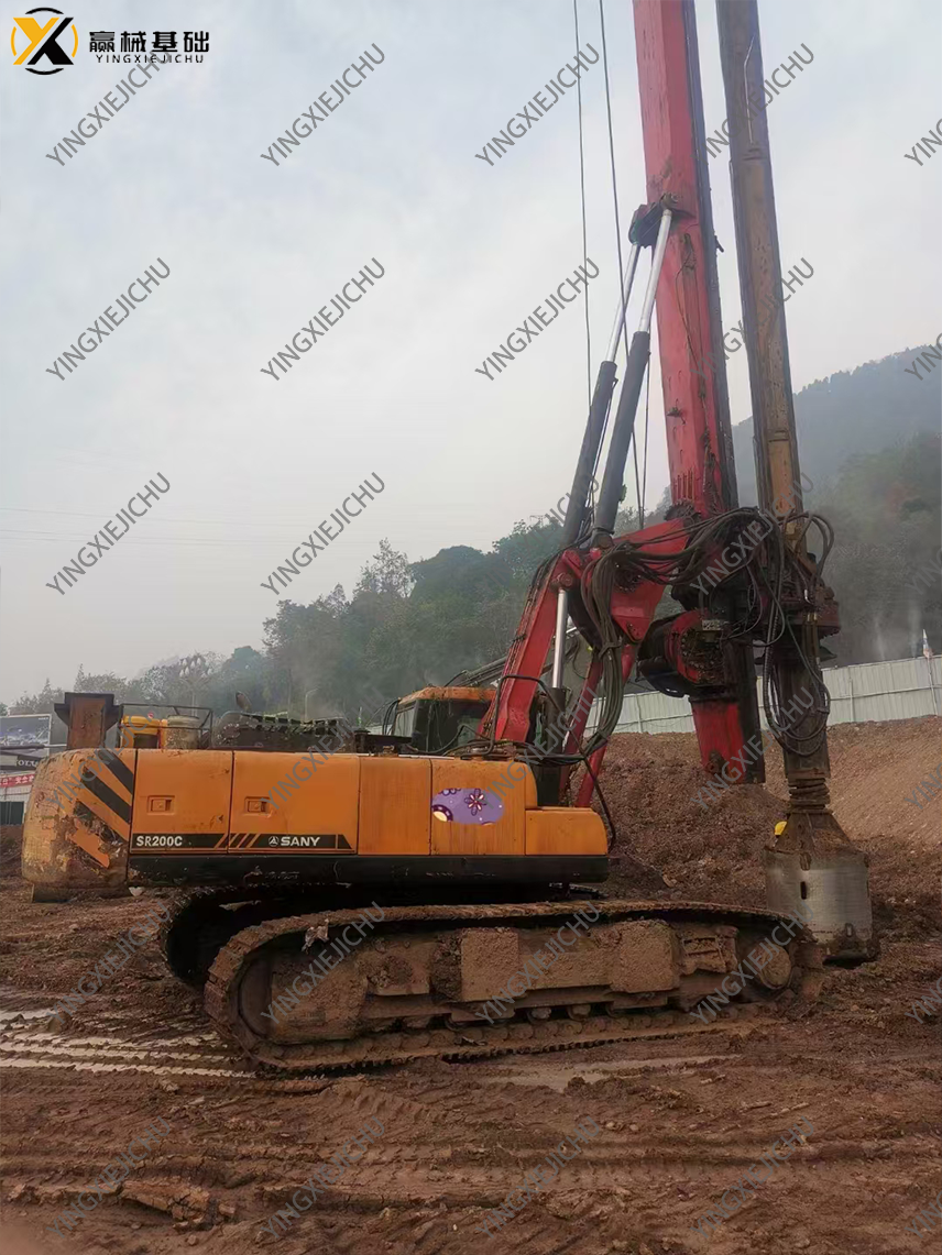 Used Rotary Drilling Rig Drilling Equipment Construction Machinery SANY SR200 Crawler Rotary Drilling Rig