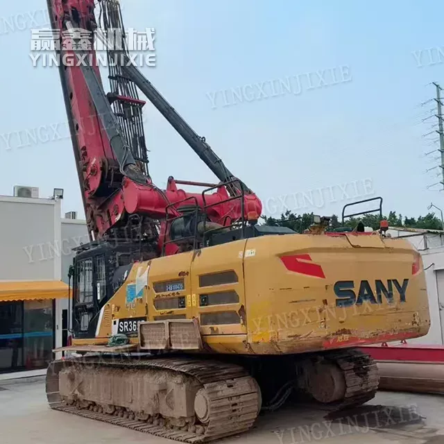 Wide construction scope Stable hole-forming quality sany sr365 Rotary drilling rig