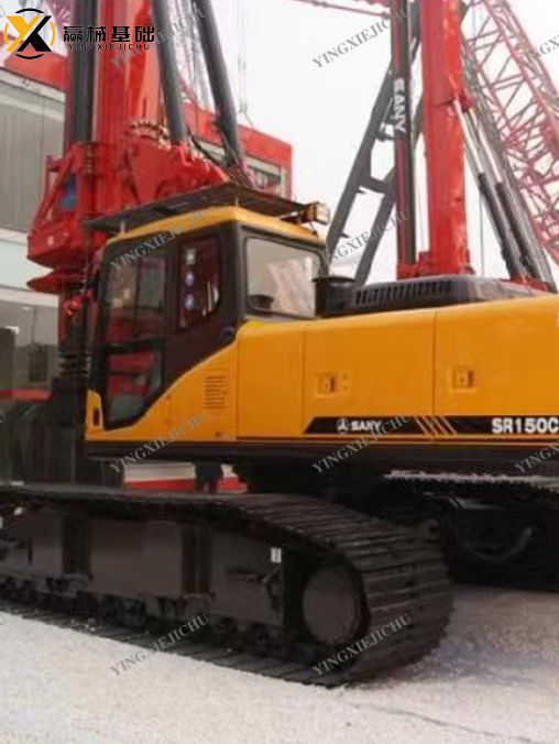 Used rotary drilling Well-maintained SANY SR150 Crawler Rotary Drilling Rig