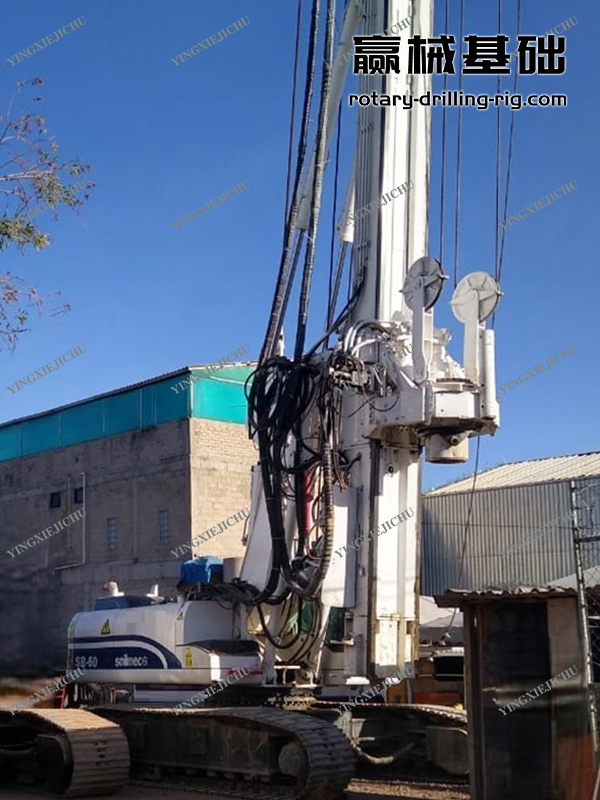 Soilmsc SR60 device performance stable mast structure advanced rotary drilling rig