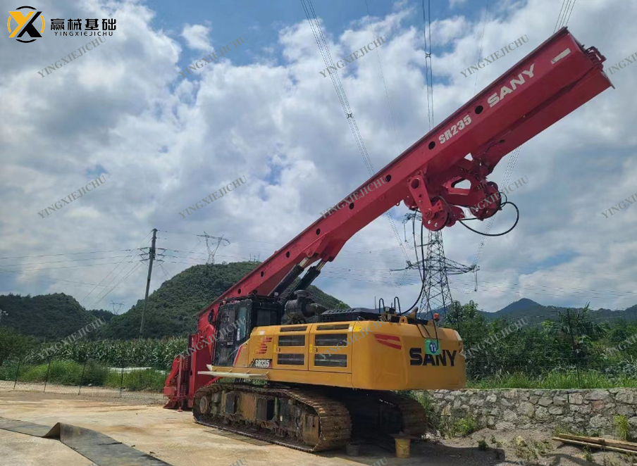 Used Rotary Drilling Reasonable Price Heavy Duty SANY SR235 Crawler Rotary Drilling Rig