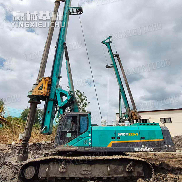Ample power low failure rate Powerful in drilling SWDM220 Rotary drill rig