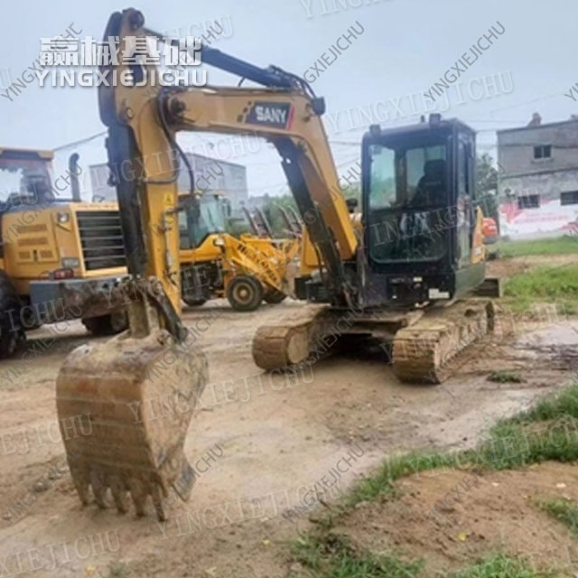High Structural Strength Smart Touch Anti Distortion SANY SY55C Excavator