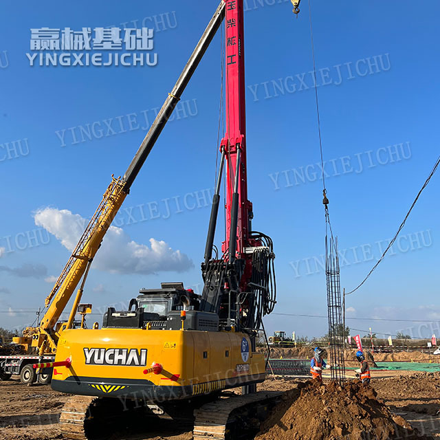 Powerful And Energetic High Speed Slag Removal From Soft Soil YCR135 Rotary Drill Rig