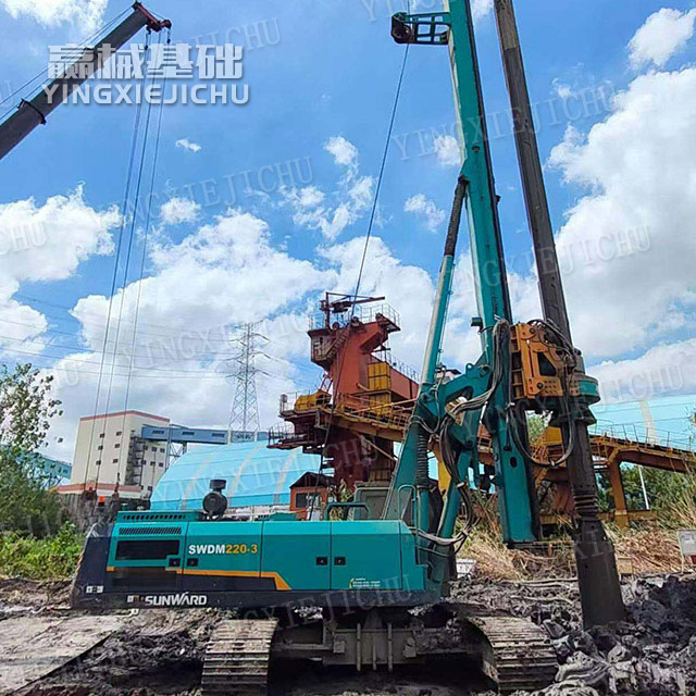 Ample power low failure rate Powerful in drilling SWDM220 Rotary drill rig